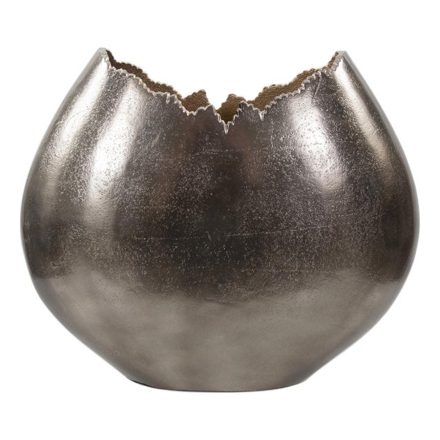 Baniff Jagged Edged Disc Vase- Large For Sale