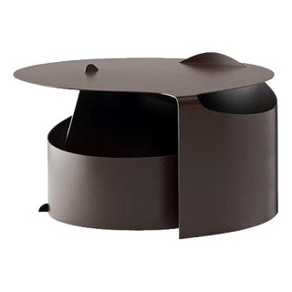 Rolled Steel Lounge Coffee Table by Aldo Bakker for Karakter For Sale