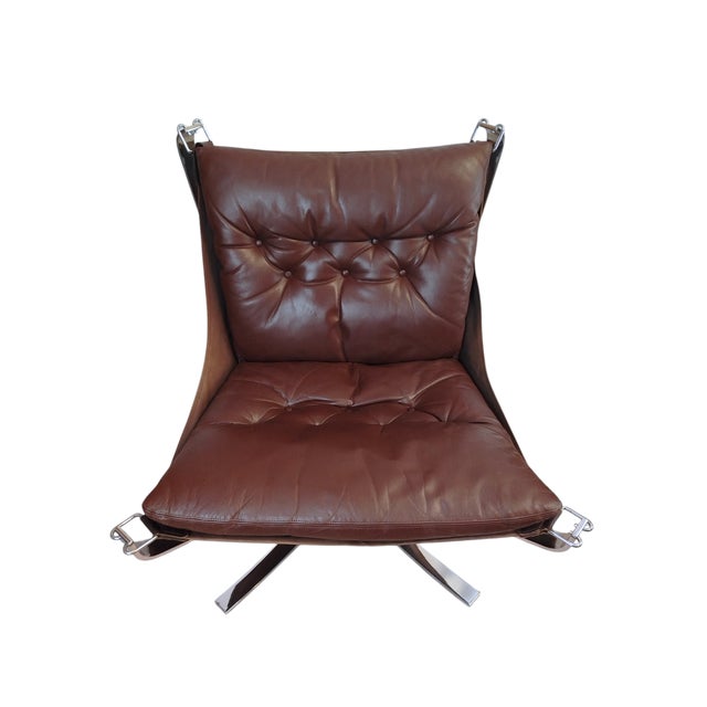 Brown Mid-Century Falcon Chair from Sigurd Ressell, 1970s For Sale - Image 8 of 14