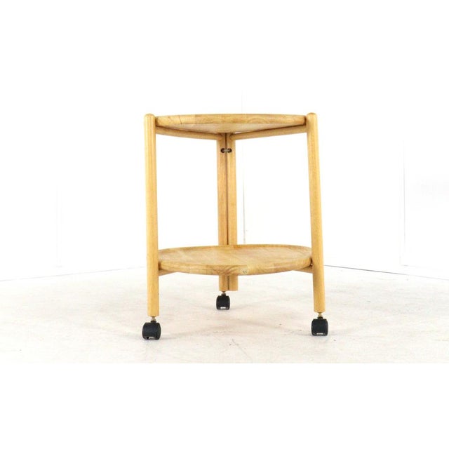 Wood Trolley with Removable Trays from Jens Quistgaard, Denmark For Sale - Image 7 of 7