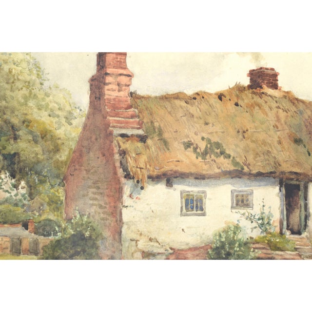 Country Cottage - Figure in the Door With Geese - Landscape by Joshua Fisher For Sale In Monterey, CA - Image 6 of 11