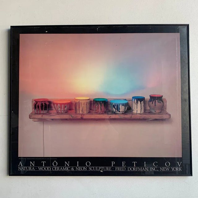 1980s Fred Dorfman Incorporated Antonio Peticov Poster, Framed For Sale In Los Angeles - Image 6 of 12