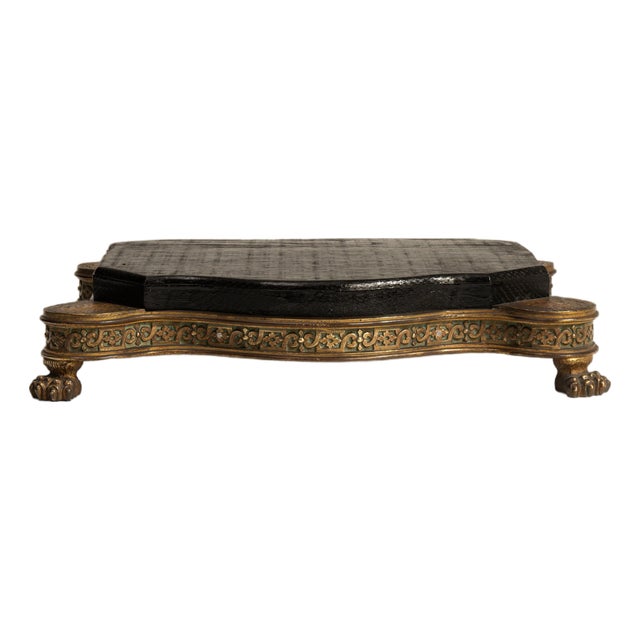 19th Century France Black Wood Pedestal For Sale