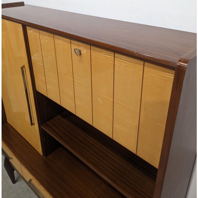 Mid-Century 2-Tone Highboard, 1950s For Sale - Image 9 of 13