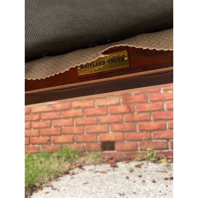 Late 20th Century Maitland-Smith Mahogany Dining Table With 8 Chairs (6 Chippendale + 2 Henredon Host Chairs) For Sale - Image 13 of 18