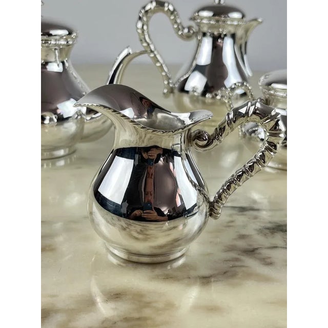 1980s Tea Set in 800 Silver, 1980s, Set of 4 For Sale - Image 5 of 11