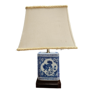 Late 20th Century Asian Blue and White Lamp
