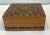 Nice vintage carved and painted wooden trinket box with floral design. Made in Poland