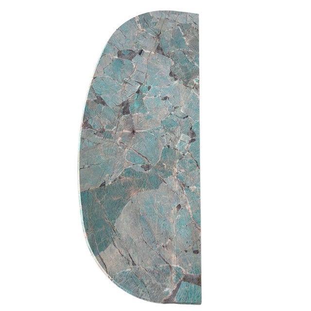 Sculptural Half-Moon Console Tables by Jean-Rémy Couradette, Set of 2 For Sale - Image 6 of 10