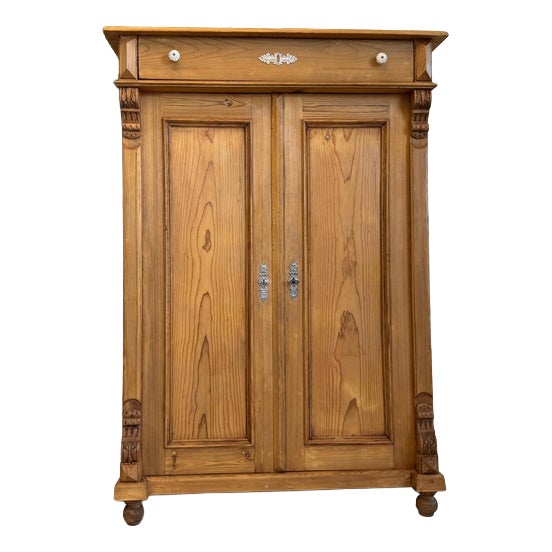 Biedermeier-Style Farmhouse Cabinet in Wood, 1850 For Sale
