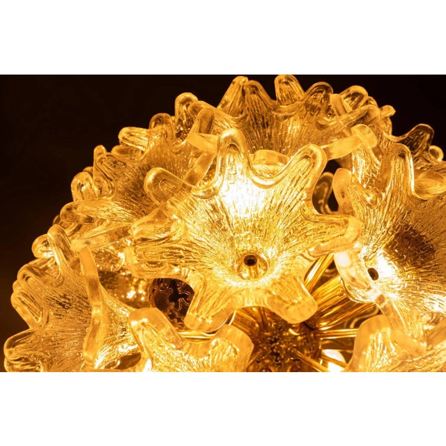 Murano Flower Lamp by Paolo Venini for VeArt, 1970s For Sale - Image 7 of 11