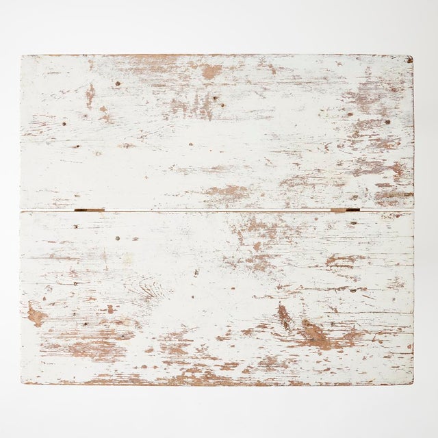 Wood Vintage Painted Side Table For Sale - Image 7 of 11