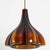 Flower-Shaped Opaque Brown Glass Pendant Lamp from Peill & Putzler, Europe, 1970 For Sale - Image 11 of 18