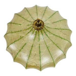 Round Mid-Century Modern Cocoon Flush Mount, 1960s, Italy