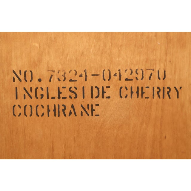 Cochran Mahogany Chippendale Style Cherry Dresser With Mirror For Sale - Image 16 of 18