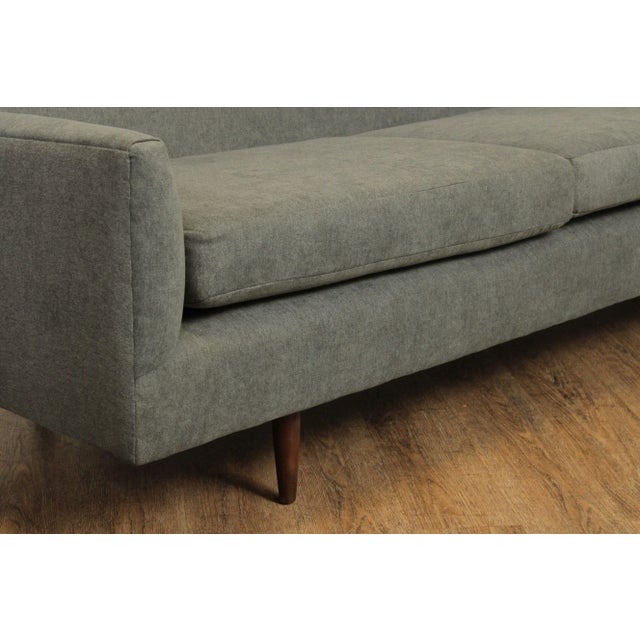 Mid-Century Modern 1960's Mid-Century Modern Newly Upholstered Sofa For Sale - Image 3 of 13