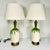 Mid-Century Modern Mid-Century Boho Chic Vintage Ceramic Green Drip Table Lamps - A Pair For Sale - Image 3 of 18