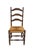 A Charming set of four French Country / Shaker style oak ladder-back dining chairs beautifully showcases the rustic...