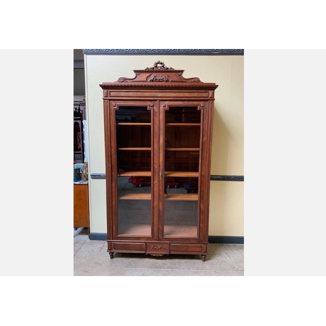 Antique Art Nouveau China Display Cabinet, 1910 For Sale - Image 11 of 11
