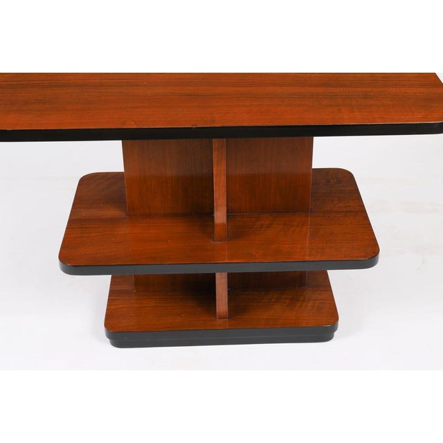 Vintage Art Deco Tiered Walnut Coffee Table, 1920s For Sale - Image 6 of 12