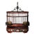Vintage Chinese Hardwood Inlaid Cricket Cage With Bronze Hook and Feeder For Sale