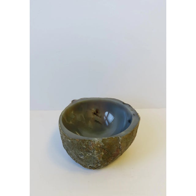 Onyx Marble Bowl in the Organic Modern Style For Sale In New York - Image 6 of 12