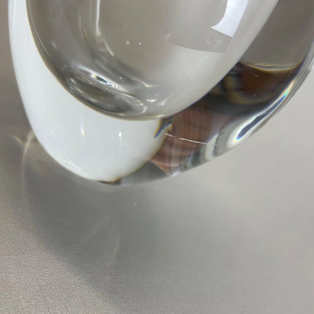 Large Swedish Lucid Drop Glass Vase by Sven Palmqvist for Orrefors, 1970s For Sale - Image 17 of 18