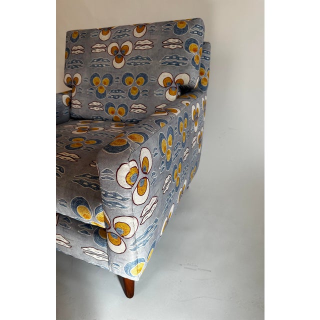 1960s Mid Century Lounge Chair in St. Frank Fabric For Sale In New Orleans - Image 6 of 9