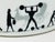 Vintage Limoges Porcelain Lidded Box Black White Parisian Silhouette 1980s For Sale - Image 9 of 18