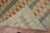 Mid-Century Modern Mint Green Vintage Turkish Anatolian Deco Checkerboard Rug - 5'7" x 10'2" For Sale - Image 3 of 18