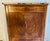 Louis Philippe Antique French Louis Philippe Secretary in Walnut With Marble Top Leather Gilt Embossed Writing Surface For Sale - Image 4 of 11