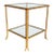 70’s Gilt Painted Hollywood Regency Two Tier Side Table For Sale