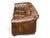 Vintage Chesterfield-Style Cognac Brown Leather Sofa With Button Tufting and Rolled Arms For Sale In Los Angeles - Image 6 of 14