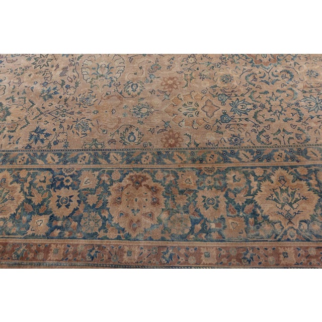 Textile Fine Antique Indian Handmade Wool Rug For Sale - Image 7 of 9