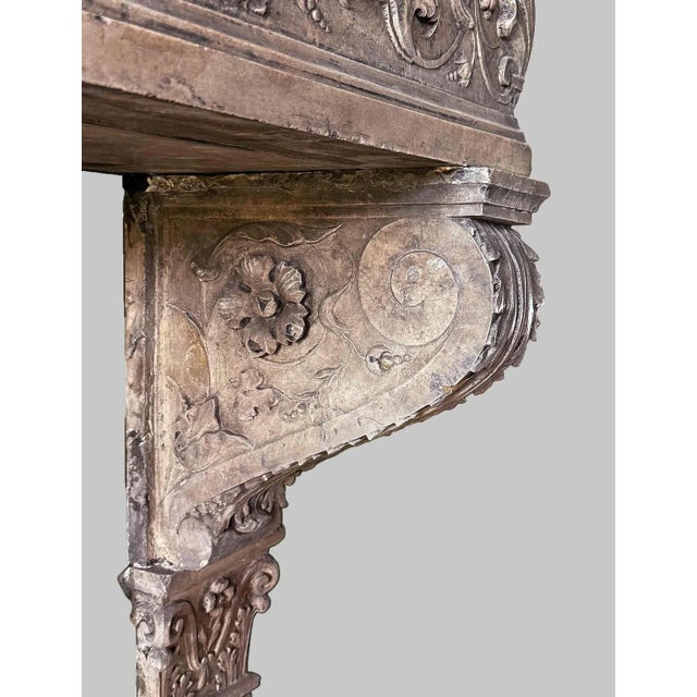 Antique Italian Renaissance Style Marble Mantel For Sale - Image 9 of 13
