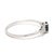 Early 21st Century 0.82 CTW Sapphire and Diamond Engagement Ring, 14k White Gold, Ring Size 9 For Sale - Image 5 of 6