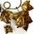 Vintage Brass Ivy Wall Hanging - 7 Pieces For Sale In Miami - Image 6 of 7
