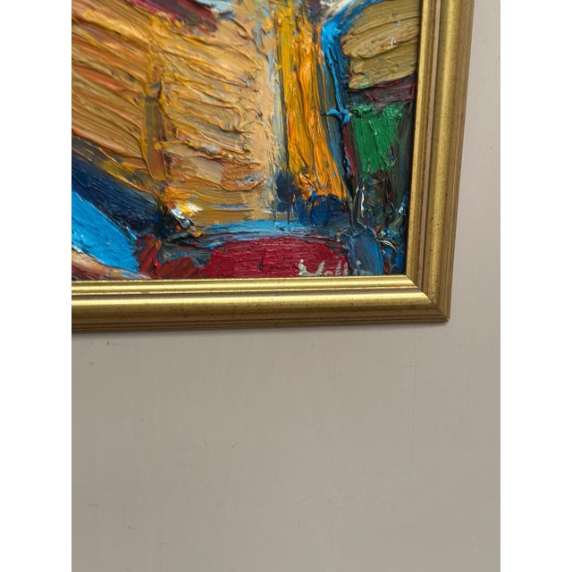 Anders Wallin, Abstract Composition, 1980s, Oil on Panel, Framed For Sale - Image 5 of 18