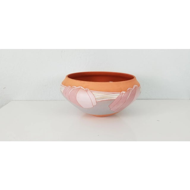 Postmodern 1980 Vintage Modernist Art Pottery Vase, Signed/ Sold For Sale - Image 3 of 8