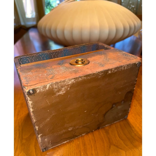 Beautiful Antique Chinese Mahjong Game Set in Stunning Dovetailed Wood, Leather & Brass Case For Sale - Image 15 of 18