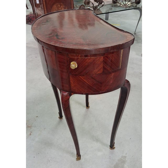 1920s Louis XV Style Marquetry Lady's Commode, 1920s For Sale - Image 5 of 11