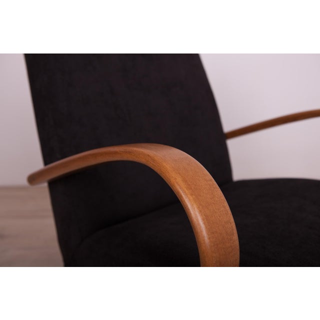 Black Model 53 Armchair by Jaroslav Smidek for TON, 1960s For Sale - Image 8 of 11