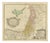 Hand-Colored Holy Land Map of Palestine from Homann Heirs, 1744 For Sale