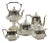 Antique Wallace 3104n Art Deco Octagonal Silver Plated Tea Set- 5 Pieces For Sale