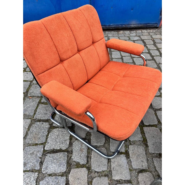 Set of Armchair and Ottoman from Pol International For Sale - Image 4 of 11