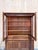 1990s 1990s Elegant French Walnut Display Hutch Cabinet For Sale - Image 5 of 12