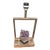 Vintage 1970s Natural Amethyst Table Lamp For Sale