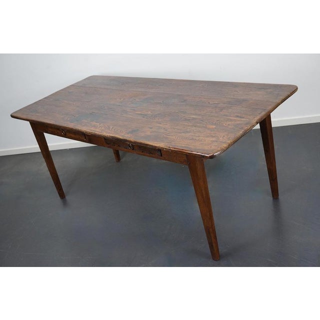 French Oak Farmhouse Dining Table, 19th Century For Sale - Image 10 of 18