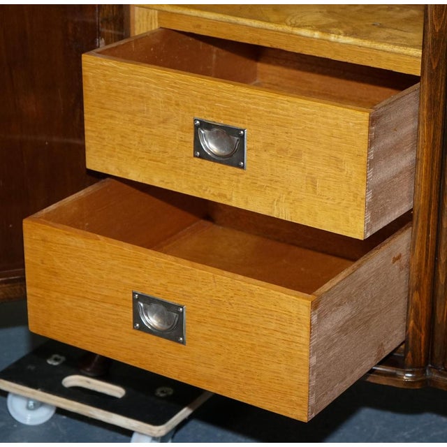 Wood Art Deco Dressing Table with Mirror from C.W.S Cabinet Works, 1930s For Sale - Image 7 of 15