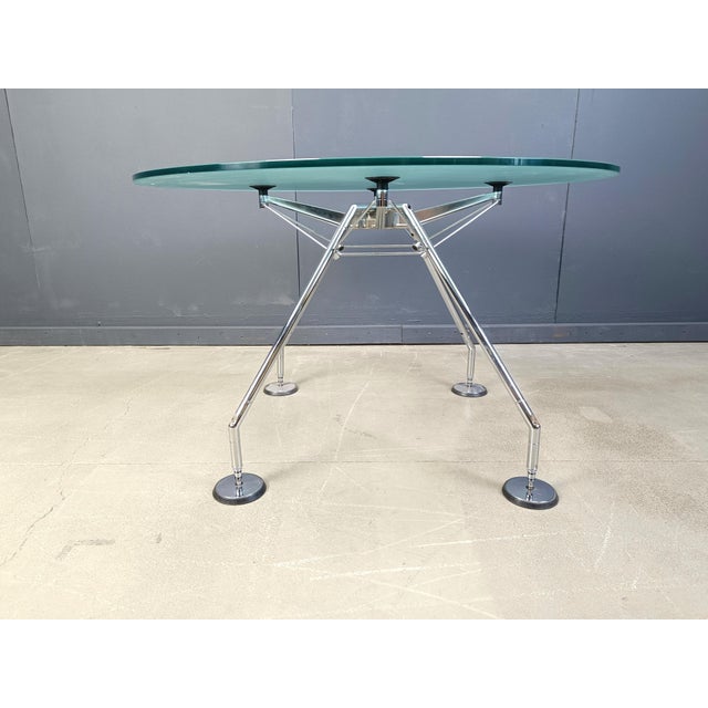 Glass Nomos Dining Table by Norman Foster for Tecno, 1990s For Sale - Image 7 of 12